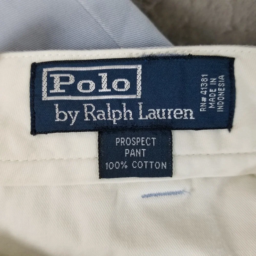 Polo Ralph Lauren Pants Mens 36/30 Blue Prospect Pant Classic Chino Cotton
